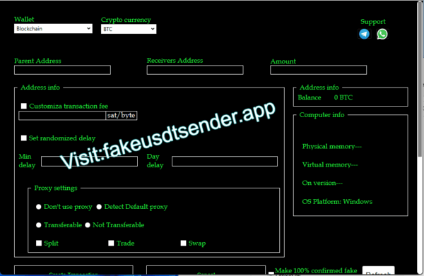 Download Fake USDT sender App Complete Package (Multi Coin Sender)